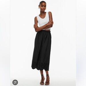 Aritzia Little Moon Beachside Poplin Skirt, Black, XS